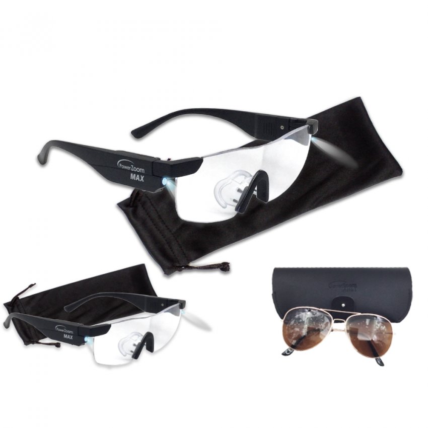 Power Zoom Max – okulary powiększające ze światłem LED