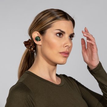 Bezprzewodowe słuchawki douszne TWS GO Air zielone