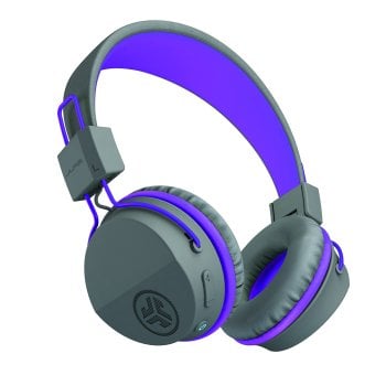 Słuchawki dziecięce Bluetooth JBuddies Studio fioletowo-szare